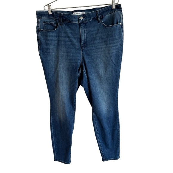 Athleta Sculptek Ultra Skinny Jean Pant in True Blue, Size 20X - Picture 3 of 9